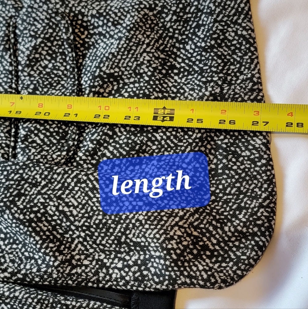 Avenue Mixed Pattern Collared Open 3/4 Sleeve Bla… - image 6